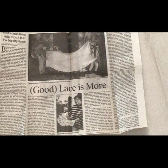 Round Lace Vintage tablecloth & 6 napkins - Picture 6 of 6